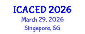 International Conference on Applied Civil Engineering Design (ICACED) March 29, 2026 - Singapore, Singapore