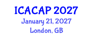 International Conference on Applied Climatology and Air Pollution (ICACAP) January 21, 2027 - London, United Kingdom International Conference on Applied Climatology and Air Pollution (ICACAP) January 21, 2027 - London, United Kingdom