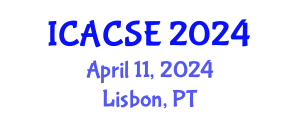 International Conference on Applied Computer Science and Engineering (ICACSE) April 11, 2024 - Lisbon, Portugal