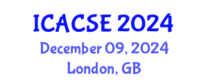 International Conference on Applied Computer Science and Engineering (ICACSE) December 09, 2024 - London, United Kingdom