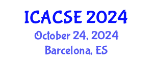International Conference on Applied Computer Science and Engineering (ICACSE) October 24, 2024 - Barcelona, Spain