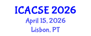 International Conference on Applied Computer Science and Engineering (ICACSE) April 15, 2026 - Lisbon, Portugal