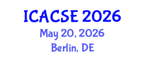 International Conference on Applied Computer Science and Engineering (ICACSE) May 20, 2026 - Berlin, Germany