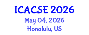 International Conference on Applied Computer Science and Engineering (ICACSE) May 04, 2026 - Honolulu, United States