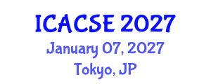 International Conference on Applied Computer Science and Engineering (ICACSE) January 07, 2027 - Tokyo, Japan International Conference on Applied Computer Science and Engineering (ICACSE) January 07, 2027 - Tokyo, Japan