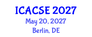 International Conference on Applied Computer Science and Engineering (ICACSE) May 20, 2027 - Berlin, Germany International Conference on Applied Computer Science and Engineering (ICACSE) May 20, 2027 - Berlin, Germany