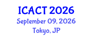 International Conference on Applied Computer Technologies (ICACT) September 09, 2026 - Tokyo, Japan