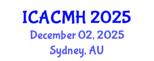 International Conference on Applied Computing in Medicine and Health (ICACMH) December 02, 2025 - Sydney, Australia
