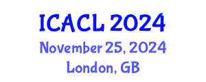 International Conference on Applied Corpus Linguistics (ICACL) November 25, 2024 - London, United Kingdom