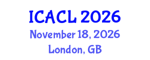 International Conference on Applied Corpus Linguistics (ICACL) November 18, 2026 - London, United Kingdom