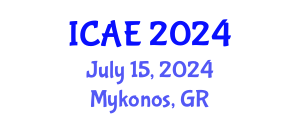 International Conference on Applied Econometrics (ICAE) July 15, 2024 - Mykonos, Greece