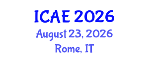 International Conference on Applied Econometrics (ICAE) August 23, 2026 - Rome, Italy