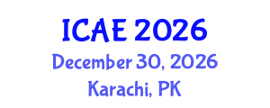 International Conference on Applied Econometrics (ICAE) December 30, 2026 - Karachi, Pakistan International Conference on Applied Econometrics (ICAE) December 30, 2026 - Karachi, Pakistan