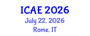 International Conference on Applied Econometrics (ICAE) July 22, 2026 - Rome, Italy