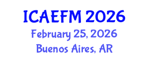 International Conference on Applied Economics and Financial Management (ICAEFM) February 25, 2026 - Buenos Aires, Argentina