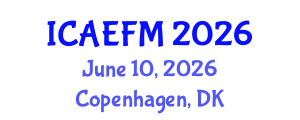 International Conference on Applied Economics and Financial Management (ICAEFM) June 10, 2026 - Copenhagen, Denmark