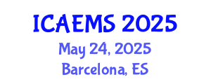 International Conference on Applied Economics and Management Sciences (ICAEMS) May 24, 2025 - Barcelona, Spain