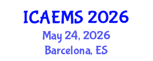 International Conference on Applied Economics and Management Sciences (ICAEMS) May 24, 2026 - Barcelona, Spain