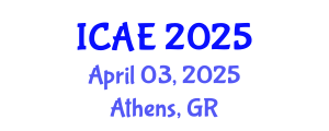 International Conference on Applied Electrochemistry (ICAE) April 03, 2025 - Athens, Greece