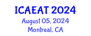 International Conference on Applied Electromagnetics and Antenna Technology (ICAEAT) August 05, 2024 - Montreal, Canada