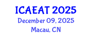 International Conference on Applied Electromagnetics and Antenna Technology (ICAEAT) December 09, 2025 - Macau, China
