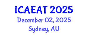 International Conference on Applied Electromagnetics and Antenna Technology (ICAEAT) December 02, 2025 - Sydney, Australia