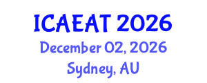 International Conference on Applied Electromagnetics and Antenna Technology (ICAEAT) December 02, 2026 - Sydney, Australia International Conference on Applied Electromagnetics and Antenna Technology (ICAEAT) December 02, 2026 - Sydney, Australia