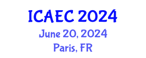 International Conference on Applied Electromagnetics and Communications (ICAEC) June 20, 2024 - Paris, France