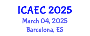International Conference on Applied Electromagnetics and Communications (ICAEC) March 04, 2025 - Barcelona, Spain