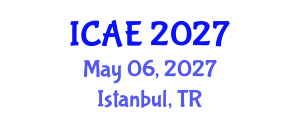 International Conference on Applied Energy (ICAE) May 06, 2027 - Istanbul, Turkey International Conference on Applied Energy (ICAE) May 06, 2027 - Istanbul, Turkey