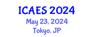 International Conference on Applied Energy Systems (ICAES) May 23, 2024 - Tokyo, Japan