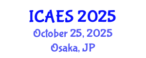 International Conference on Applied Energy Systems (ICAES) October 25, 2025 - Osaka, Japan
