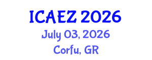 International Conference on Applied Entomology and Zoology (ICAEZ) July 03, 2026 - Corfu, Greece International Conference on Applied Entomology and Zoology (ICAEZ) July 03, 2026 - Corfu, Greece