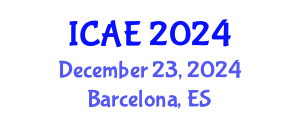 International Conference on Applied Entomology (ICAE) December 23, 2024 - Barcelona, Spain