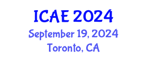 International Conference on Applied Entomology (ICAE) September 19, 2024 - Toronto, Canada