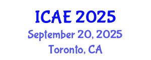 International Conference on Applied Entomology (ICAE) September 20, 2025 - Toronto, Canada