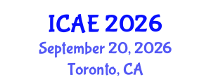 International Conference on Applied Entomology (ICAE) September 20, 2026 - Toronto, Canada