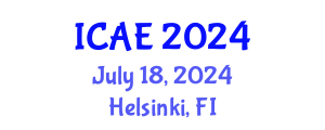 International Conference on Applied Ergonomics (ICAE) July 18, 2024 - Helsinki, Finland