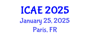 International Conference on Applied Ergonomics (ICAE) January 25, 2025 - Paris, France