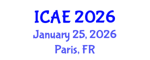 International Conference on Applied Ergonomics (ICAE) January 25, 2026 - Paris, France