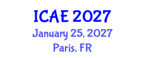 International Conference on Applied Ergonomics (ICAE) January 25, 2027 - Paris, France International Conference on Applied Ergonomics (ICAE) January 25, 2027 - Paris, France