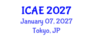 International Conference on Applied Ergonomics (ICAE) January 07, 2027 - Tokyo, Japan International Conference on Applied Ergonomics (ICAE) January 07, 2027 - Tokyo, Japan