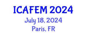 International Conference on Applied Financial Economics and Management (ICAFEM) July 18, 2024 - Paris, France