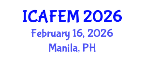 International Conference on Applied Financial Economics and Management (ICAFEM) February 16, 2026 - Manila, Philippines International Conference on Applied Financial Economics and Management (ICAFEM) February 16, 2026 - Manila, Philippines