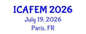 International Conference on Applied Financial Economics and Management (ICAFEM) July 19, 2026 - Paris, France