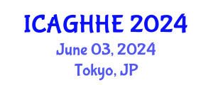 International Conference on Applied Geotechnics, Hydrology and Hydraulic Engineering (ICAGHHE) June 03, 2024 - Tokyo, Japan
