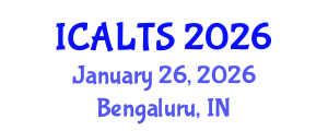 International Conference on Applied Language and Translation Studies (ICALTS) January 26, 2026 - Bengaluru, India International Conference on Applied Language and Translation Studies (ICALTS) January 26, 2026 - Bengaluru, India