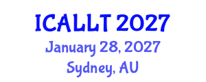 International Conference on Applied Linguistics and Language Teaching (ICALLT) January 28, 2027 - Sydney, Australia International Conference on Applied Linguistics and Language Teaching (ICALLT) January 28, 2027 - Sydney, Australia