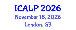 International Conference on Applied Linguistics and Psycholinguistics (ICALP) November 18, 2026 - London, United Kingdom