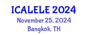 International Conference on Applied Linguistics for English Language Education (ICALELE) November 25, 2024 - Bangkok, Thailand